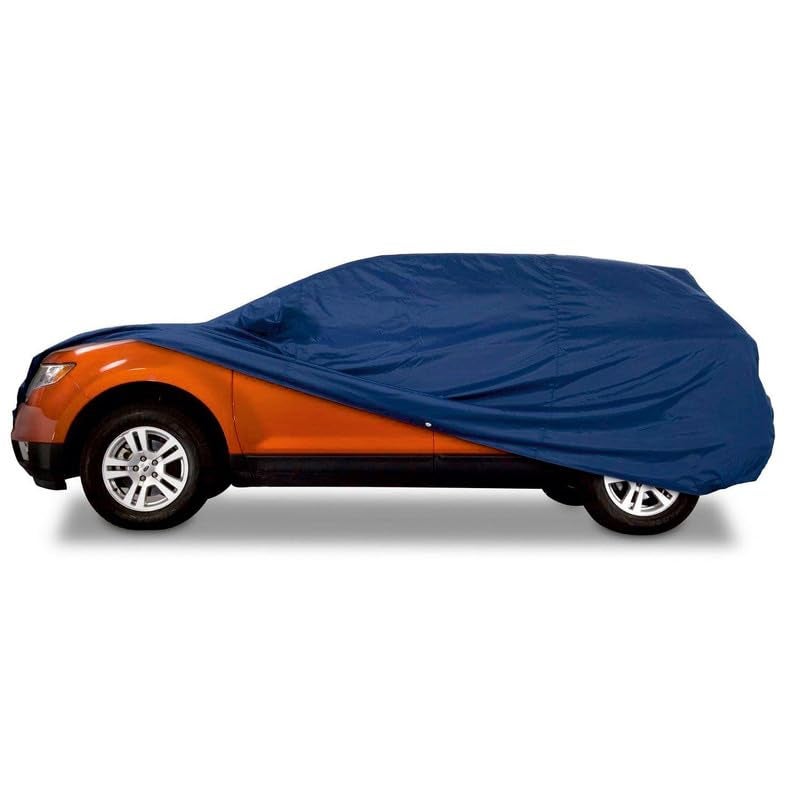PROTEGO All Weather Protection N-Series Car Cover for Nissan Micra | Anti Dust, 100% Waterproof, Heat Resistant, UV Proof - Triple Stitched Elastic Grip with Mirror Pocket | (Blue) - Image 4