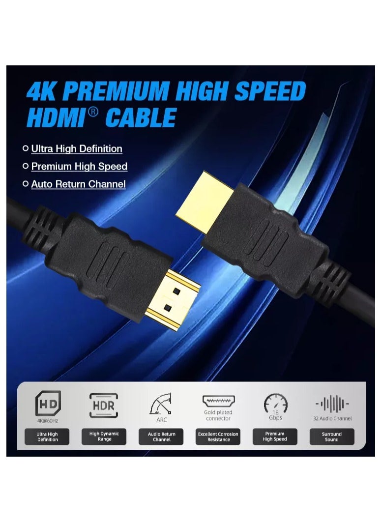 تي تيك كيبل HDMI من تي تيك فائق السرعة 18Gbps ودقة 4K عند 60Hz  بطول 20 متر  - Image 2