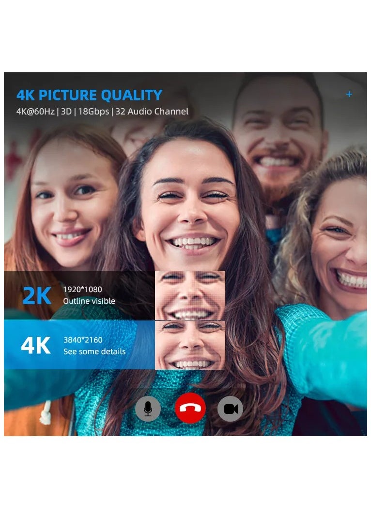 تي تيك كيبل HDMI من تي تيك فائق السرعة 18Gbps ودقة 4K عند 60Hz  بطول 20 متر  - Image 5