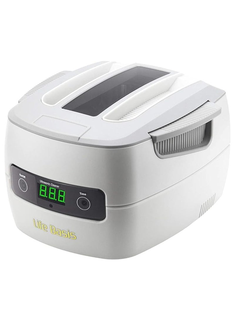 Ultrasonic Cleaner Super Large Capacity 1400ml Jewelry Cleaner with Cleaning Basket Ultrasonic Cleaning Machine for Cleaning Glasses Waterproof Watches Dentures Coins Circuit Board - Image 1