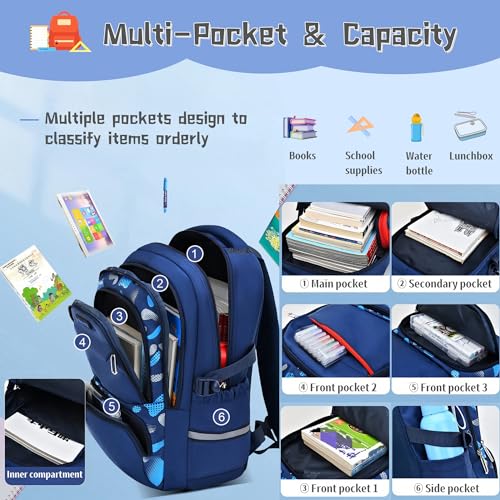 Bansusu Camo Backpacks for Boys Middle School Elementary, Camouflage School Bags Bookbags Kids Back Packs for Teens Boys - Image 4