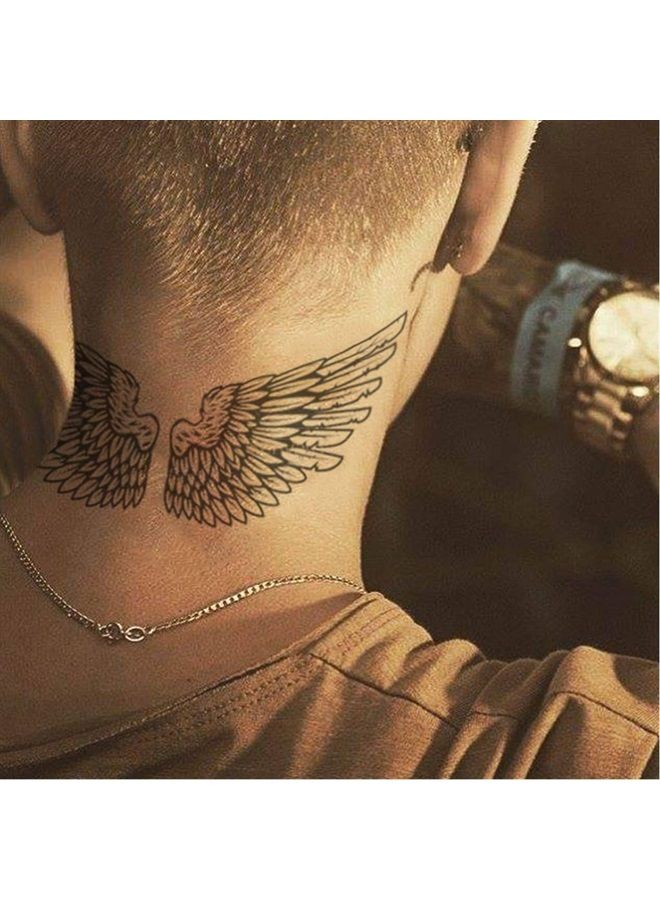 CARGEN Celebrity Realistic Temporary Tattoo Singer J.B Life-Size Temporary Tattoo Chest Back Arm Face Sleeves Fake Tattoo Stickers for Men Women for Boys Girls for Concert Party - Image 2