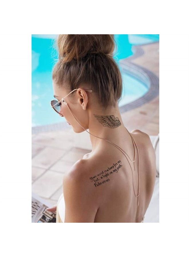 CARGEN Celebrity Realistic Temporary Tattoo Singer J.B Life-Size Temporary Tattoo Chest Back Arm Face Sleeves Fake Tattoo Stickers for Men Women for Boys Girls for Concert Party - Image 3