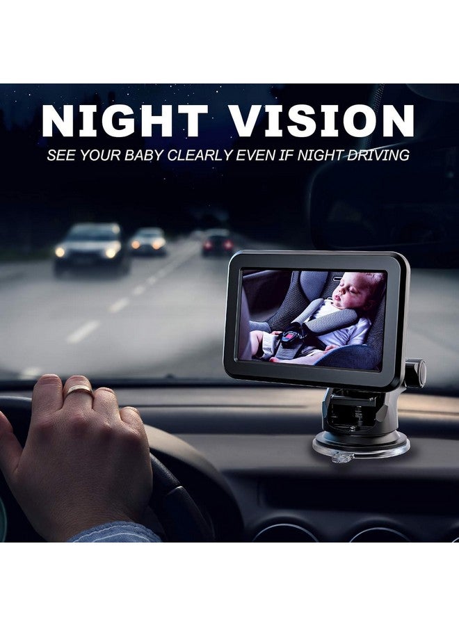 Itomoro Baby Car Mirror, Back Seat Baby Car Camera with HD Night Vision Function Display, Reusable Sucker Bracket, Wide View, 12V Cigarette Lighter, Easily Observe The Baby’s Move - Image 3