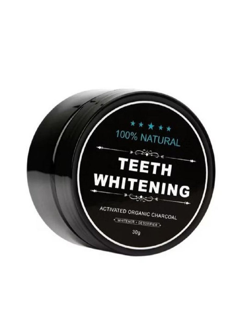 100% NATURAL Teeth Whitening Charcoal Powder 30g