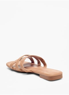 Celeste Women's Monogram Detail Slip-On Flat Sandals  - Image 2
