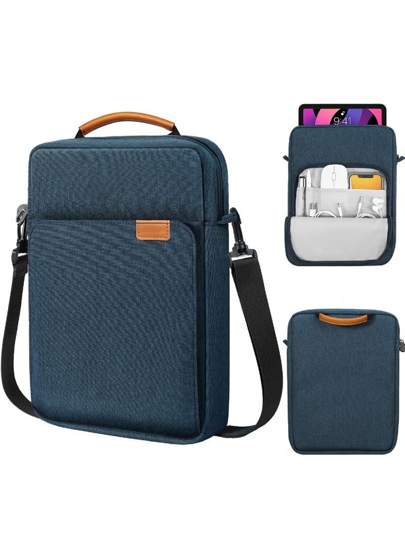 Rock Pow - 12.9-13.3 Inch Tablet Sleeve Bag Compatible with iPad Air 13 inch(M3/M2) 2025/2024 iPad Pro 13 inch 2024, S10+ 12.4 inch 2024/iPad Pro 12.9 M2 2022/2021/2020 Surface Laptop Go 12.4" Galaxy Tab S7+S8+/S9+/S9FE+ 12.4" 2022/2023 Handle Carrying Case with Shoulder Strap - Image 1