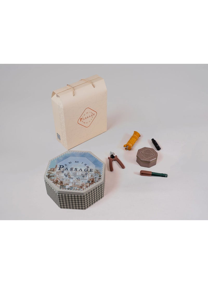 باسيدج صندوق العود Old Town من PASSAGE – مجموعة بخور متكاملة مع عود معطر، فحم، ولاعة صغيرة وإكسسوارات - Image 3