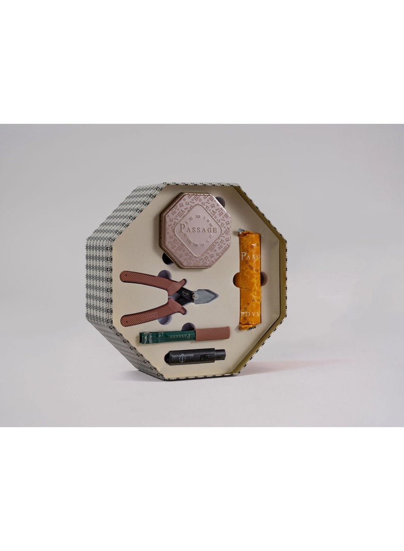 باسيدج صندوق العود Old Town من PASSAGE – مجموعة بخور متكاملة مع عود معطر، فحم، ولاعة صغيرة وإكسسوارات - Image 2