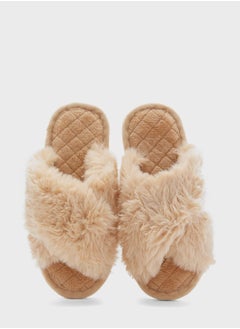 Fluffy Crossover Ladies Slipper - pzsku/ZB1C7BF854741144709F5Z/45/_/1715357939/7fa4347c-8c49-4635-9b7a-08cb0fb76fb4