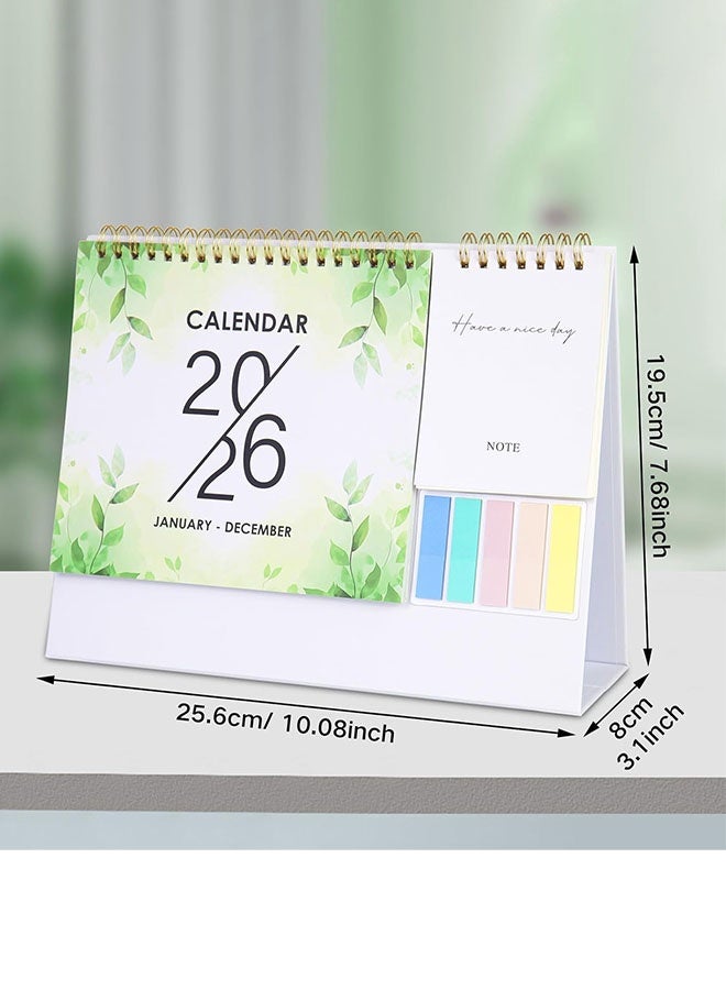 تقويم مكتبي 2026 تقويم مكتبي صغير قائم قابل للقلب - 2026 تقويم مكتبي شهري لمدة 12 شهرًا - Image 5