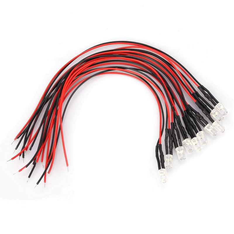 Colorful Slow Flash 5mm 12V 20cm LED Light Emitting Diode Wired Cable 10pcs Bright Indicator - Image 4