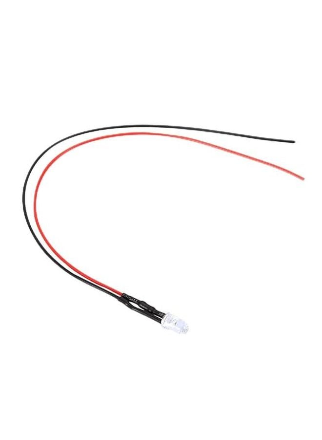 Colorful Slow Flash 5mm 12V 20cm LED Light Emitting Diode Wired Cable 10pcs Bright Indicator - Image 1