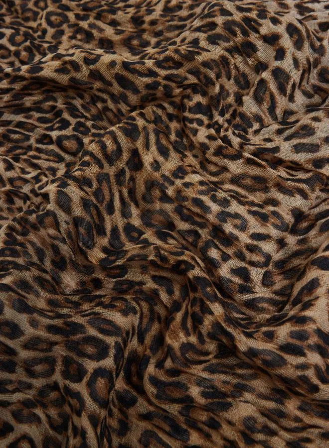 Styli Leopard Print Scarf