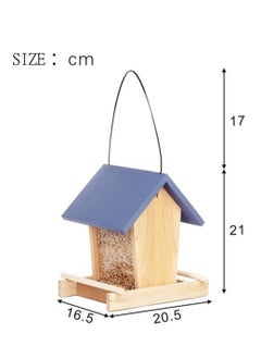 Y&D Bird Feeder Outdoor Wooden Seed Feeder Porch Decorative House Accessories for Woodpeckers Cardinals Large Birds  - Image 2