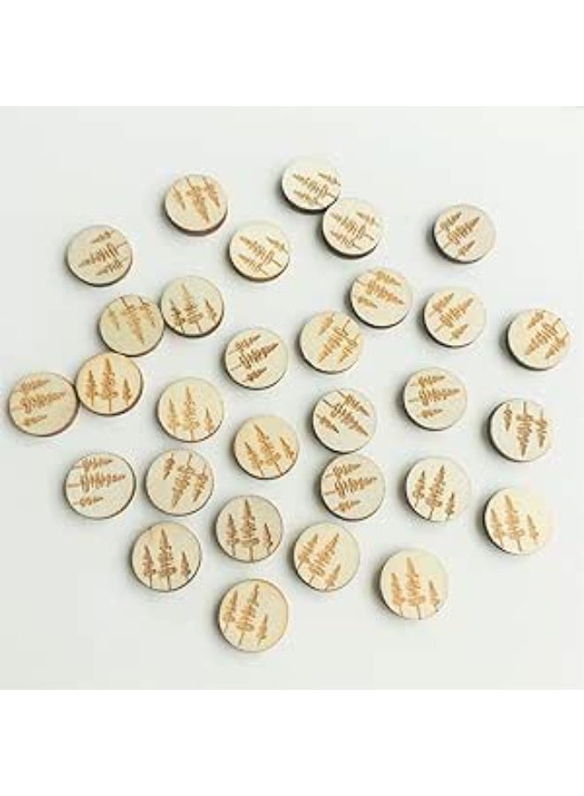 CHENRUI 60 Pcs Laser Cut Wood Earring Blanks Studs Wooden Stud Earrings - Image 3