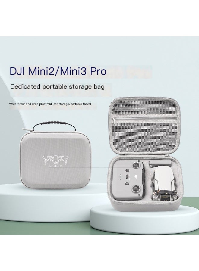 Portable Camera Storage Case for DJI Mini 2/SE - Waterproof Leather Accessory Box with Soft Velvet Lining, Shockproof Hard Shell Design, Perfect Fit for Safe Protection - Image 1