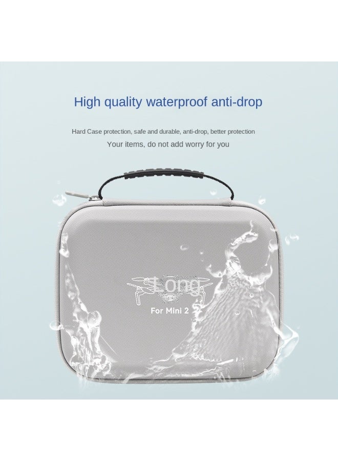 Portable Camera Storage Case for DJI Mini 2/SE - Waterproof Leather Accessory Box with Soft Velvet Lining, Shockproof Hard Shell Design, Perfect Fit for Safe Protection - Image 3