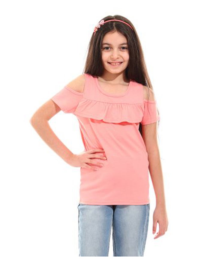 IZOR Girls Top with shoulder cuts 