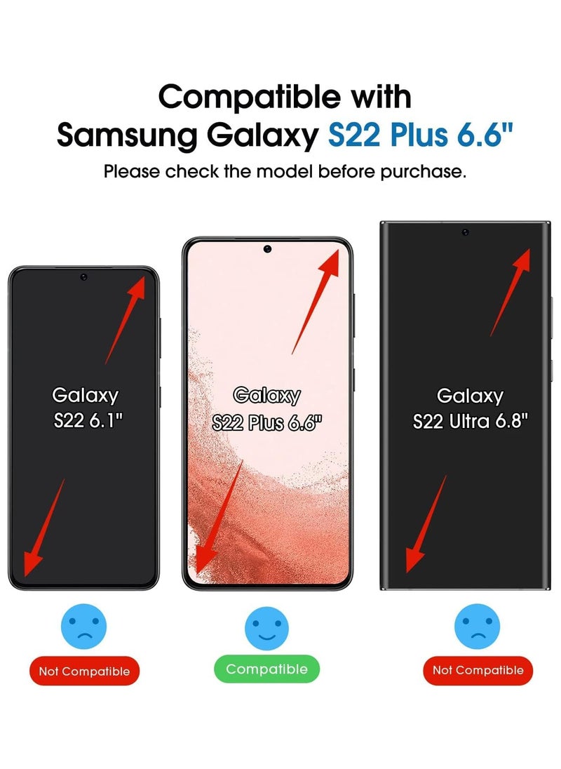 Amfilm - amFilm OneTouch & cam for Samsung Galaxy S22+ Screen Protector Tempered Glass (2+2 Pack) Case Friendly New - transparent - Image 1