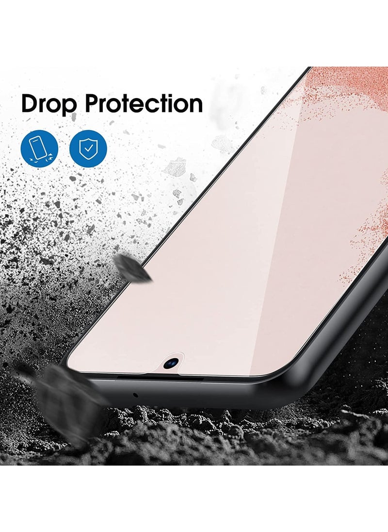 Amfilm - amFilm OneTouch & cam for Samsung Galaxy S22+ Screen Protector Tempered Glass (2+2 Pack) Case Friendly New - transparent - Image 1