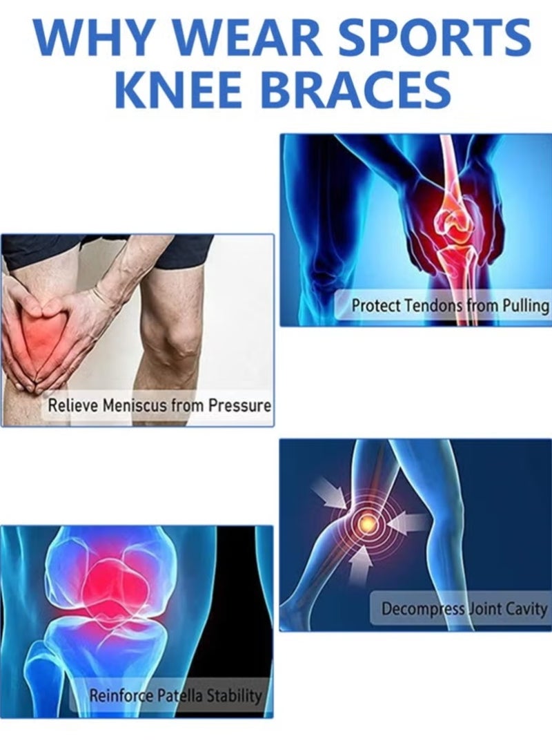 سوسيتي سيليكون امتصاص الصدمة دعم الركبة متعددة الأغراض الركبة دعم الركبة للرجال مريحة وقابلة للتنفس وسائد الركبة التي تخفف من ضغط الركبة - Image 4