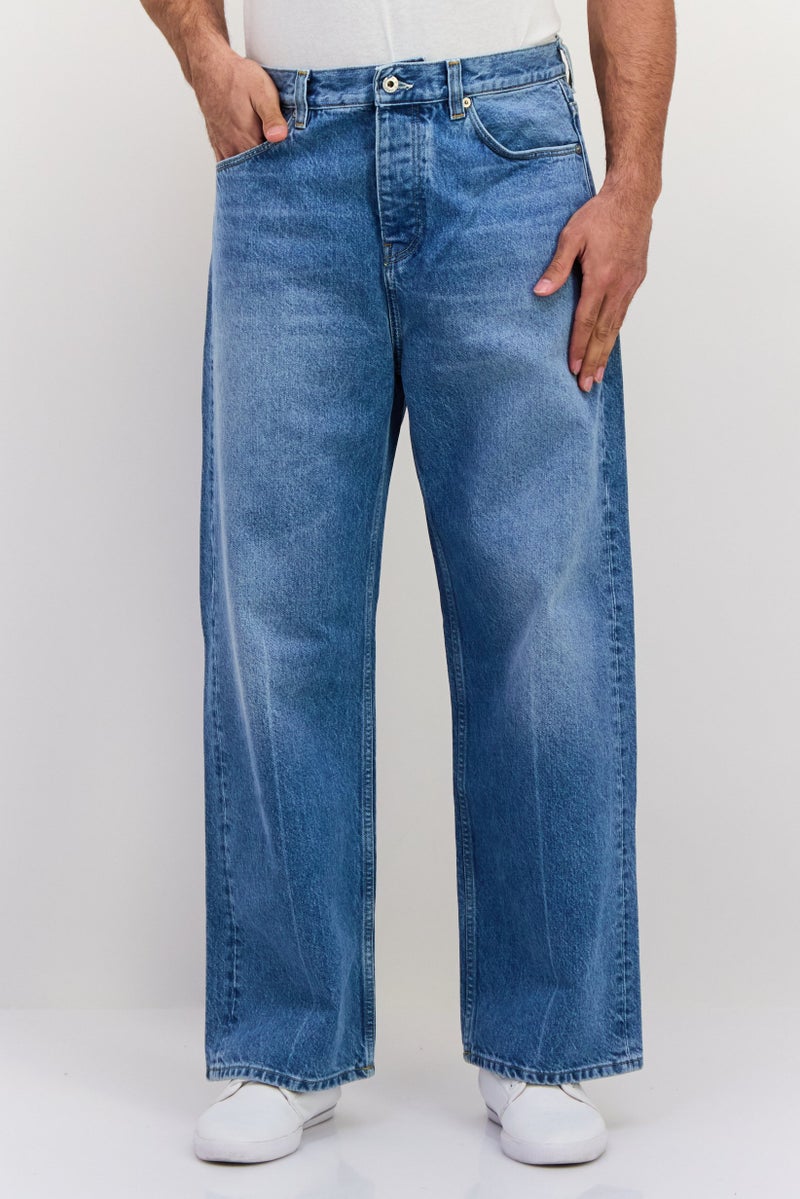 GANT Men Loose Fit Washed No Stretch Denim, Blue - Image 1