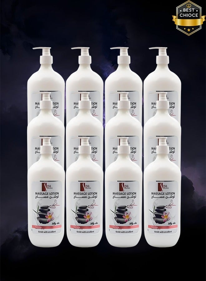 Spa System 12 Pieces Massage Lotion Natural Enrich With Emolient - Image 1