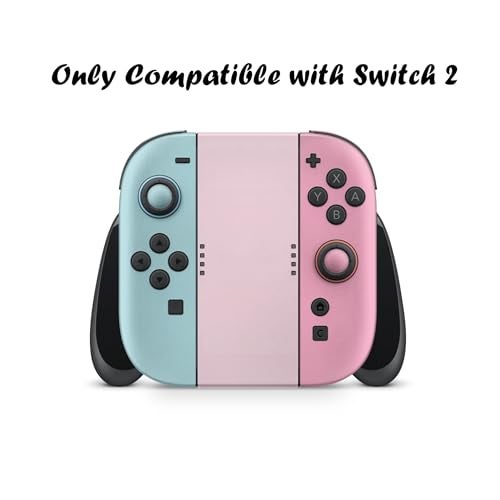 Tacky Design Pastel Pink Classic Skin Compatible with Nintendo Switch 2 Skin Wrap Cover, Colorwave Blocking for Nintendo Switch 2 Decal, Premium Vinyl 3M Full Wrap Decal (Switch 2 (2025)) - Image 3