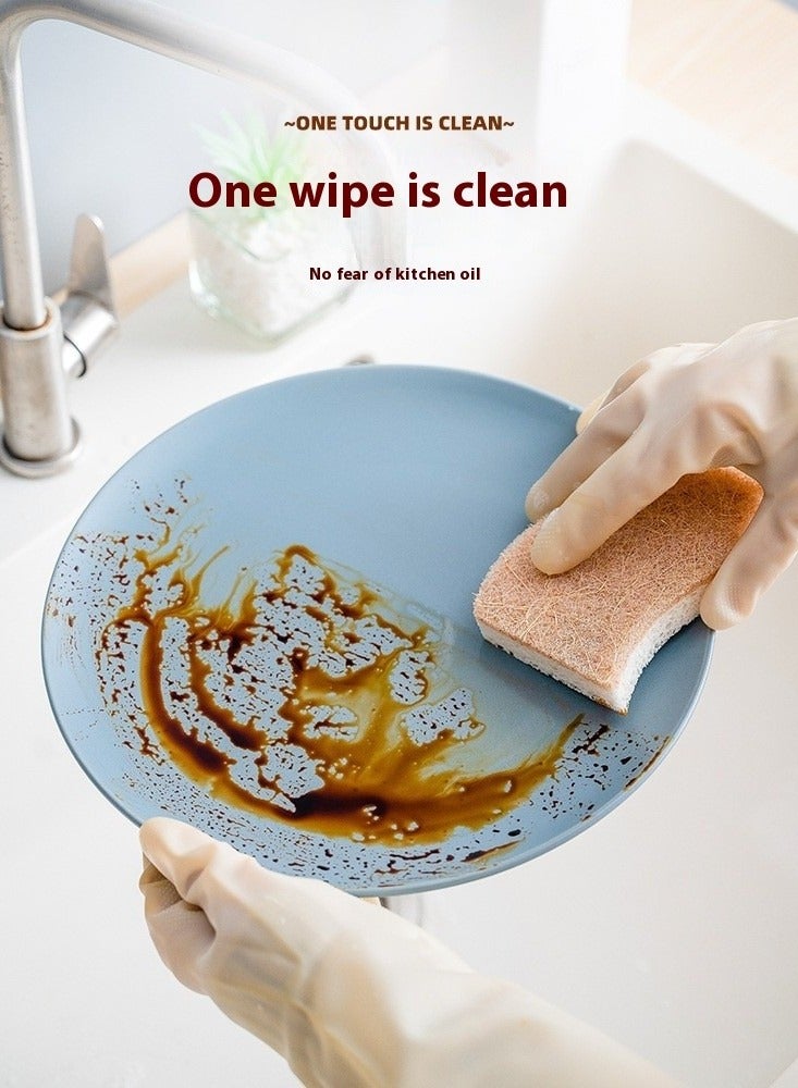 كتلة تنظيف لب خشب السيزال الطبيعي ، وكتلة تنظيف الأواني والوعاء ، تزيل البقع دون خدش الأواني والأوعية - Image 5