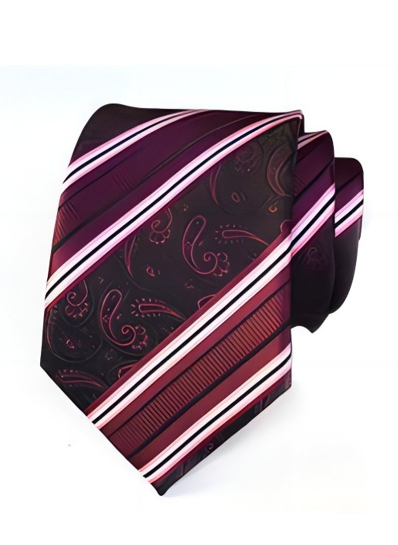 Generic 6 PCS Men's Premium Tie Gift Box Tie Pocket Square Fashionable Stylish Tie Clip Cufflinks Set  - Image 4