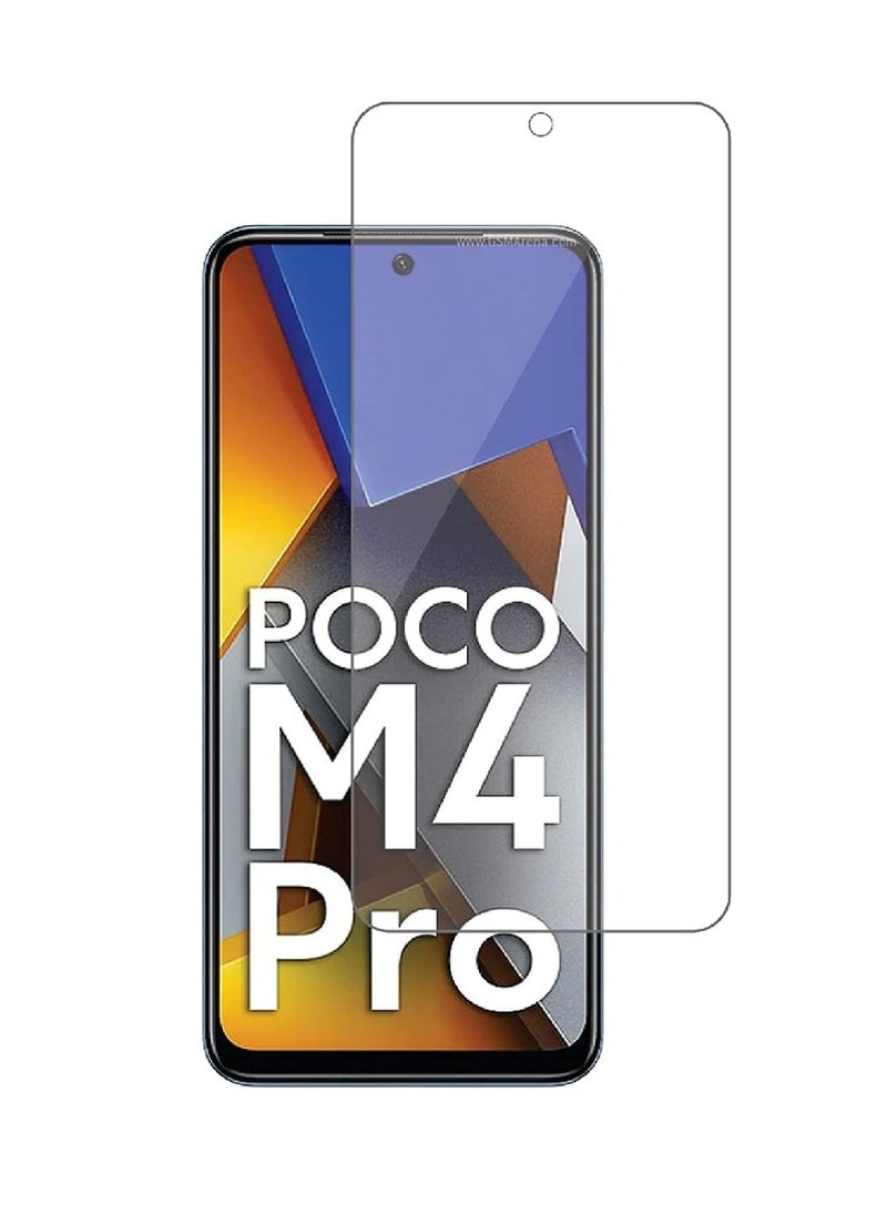 Super Tempered Glass Screen Protector Clear Designed For Xiaomi Poco M4 Pro Full Screen Coverage And Bubble Free - Image 1