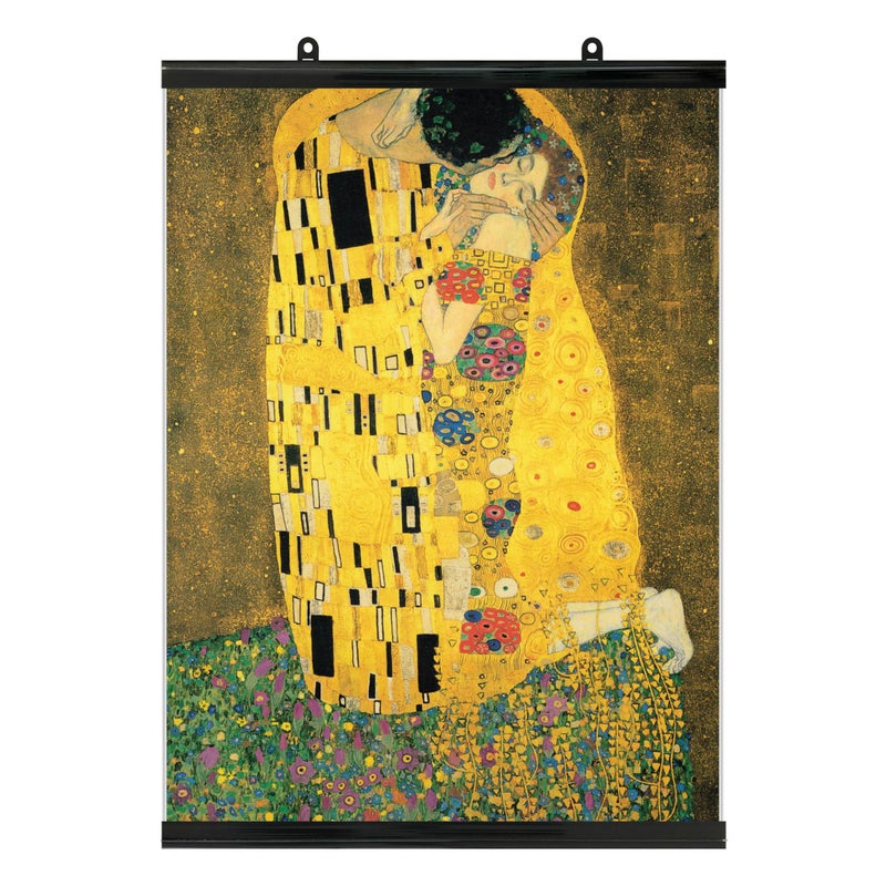 Palace Learning The Kiss by Gustav Klimt 18 x 24 LAMINATED WITH PLASTIC FRAME Poster Classic Fine Art Print - Image 2