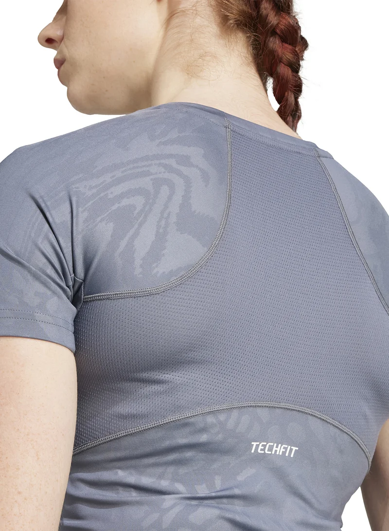 Adidas Techfit Printed T-Shirt