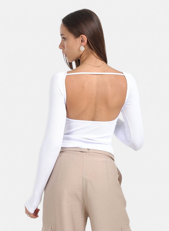 Carina Seamless Microfiber Backless Top - Image 2