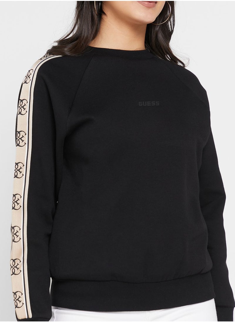 GUESS - Drawstring Detail Knitted Hoodie - Image 1