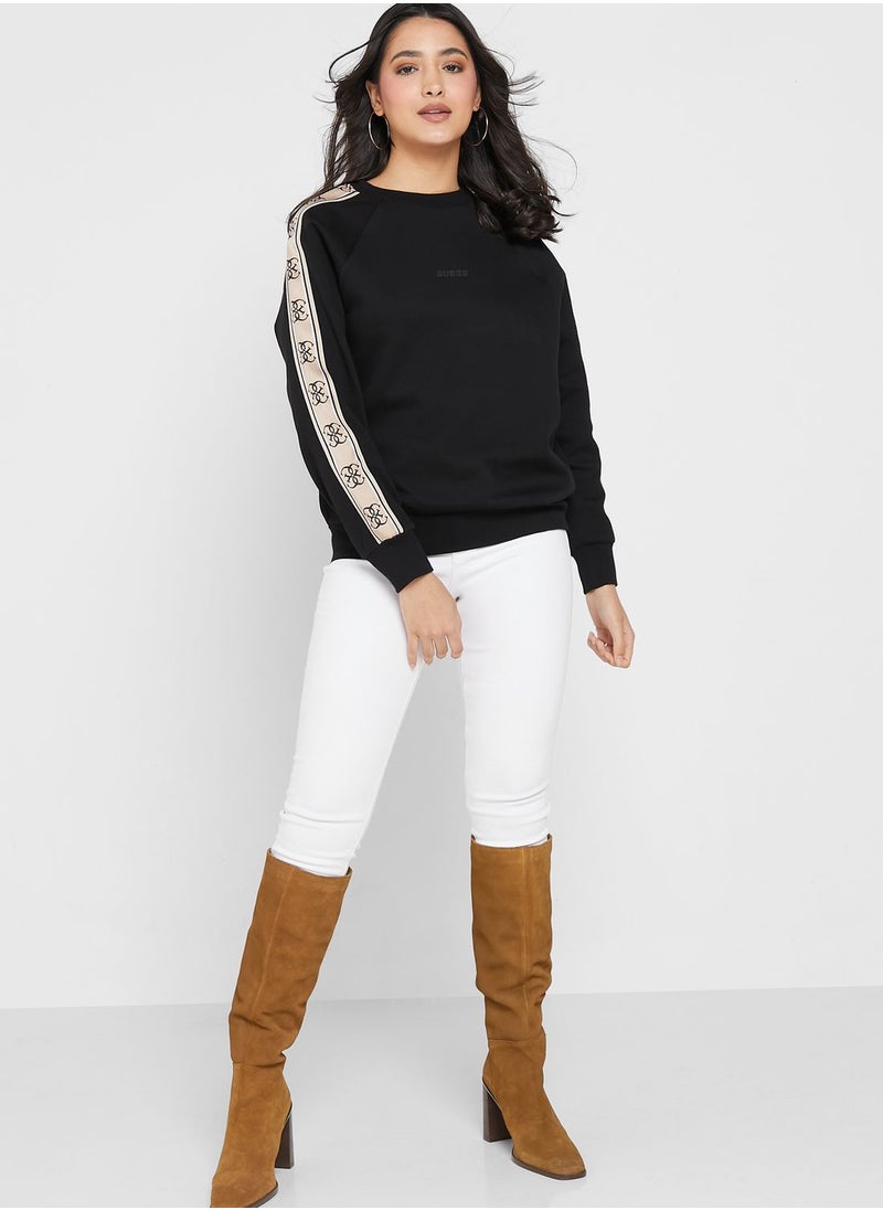 GUESS - Drawstring Detail Knitted Hoodie - Image 1