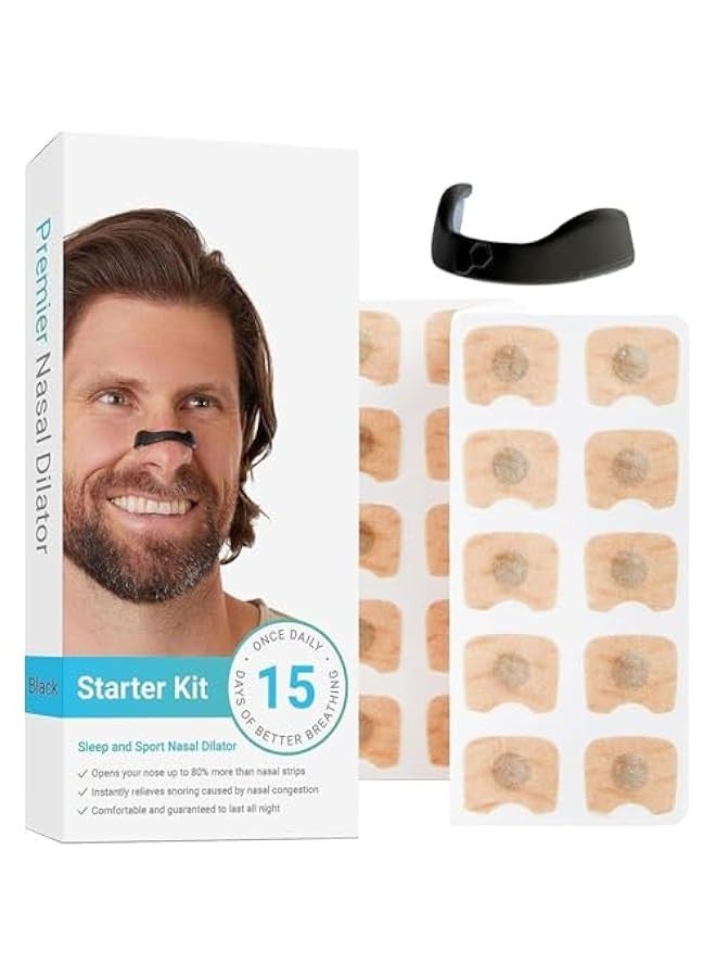 TRASSLE 15 Pack Nasal Strips Breathing Nasal Strips Anti Snoring Strips Intake Breathing Nasal Strip Magnetic Nose Strips Anti Snoring Nose Strips,Sweat Resistant, Skin Safe Nasal Strips  - Image 1