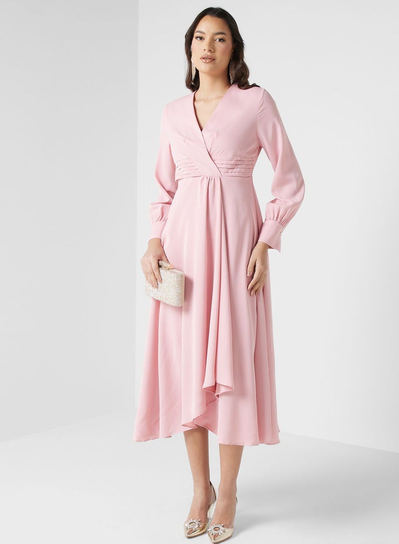 ELLA Asymmetric Midi Dress - Image 4