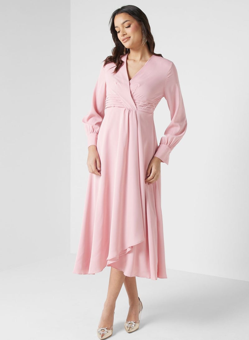 ELLA Asymmetric Midi Dress - Image 1