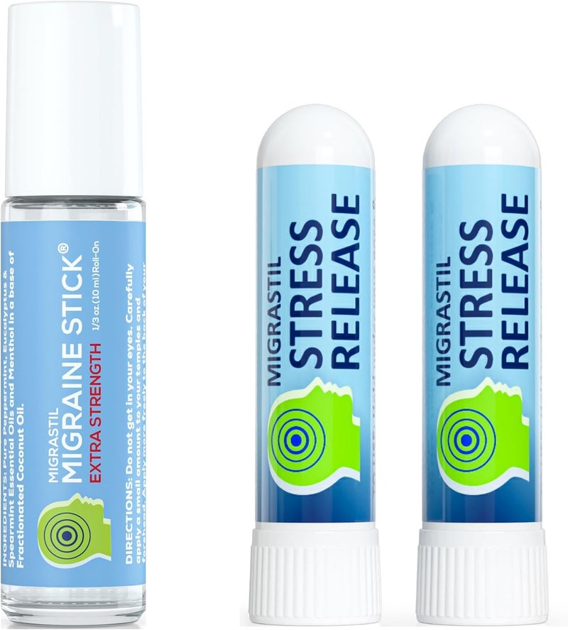 Basic Vigor Migrastil Extra Strength Migraine Stick  Stress Release Inhaler 2Pack - Image 1