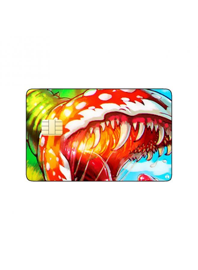 RKN PRINTED BANK CARD STICKER Petey Piranha From Super Mario Video Game - Image 1
