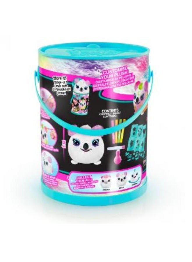 Canal Toys Airbrush Plush Neon Squish Pals Paint Can,1  Piece Only, Style May Vary - Image 1
