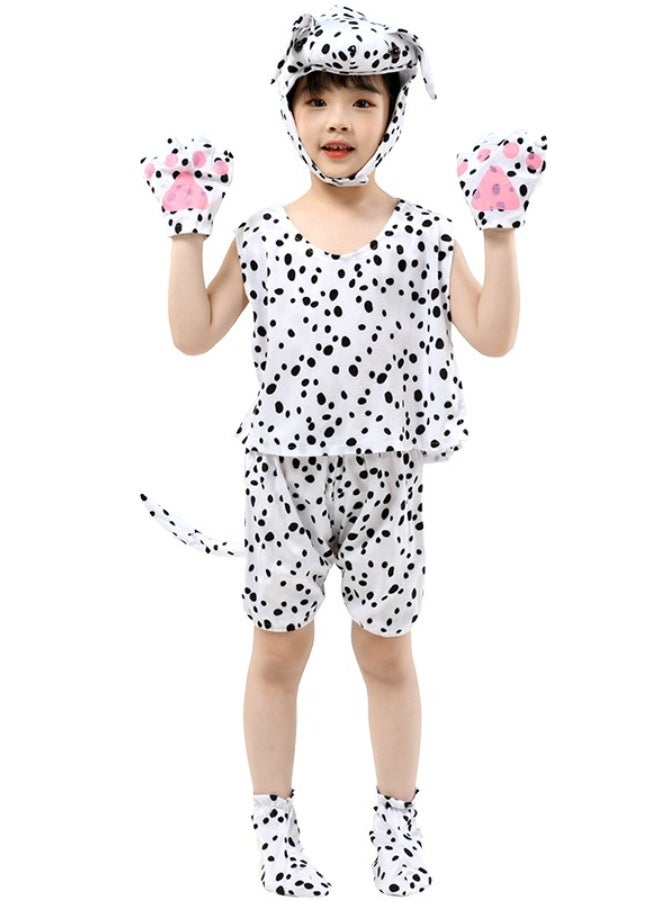 NIBEMINENT Children's performance costumes, stage animal performance costumes, summer short-sleeved animal clothing and dress-up - Image 1