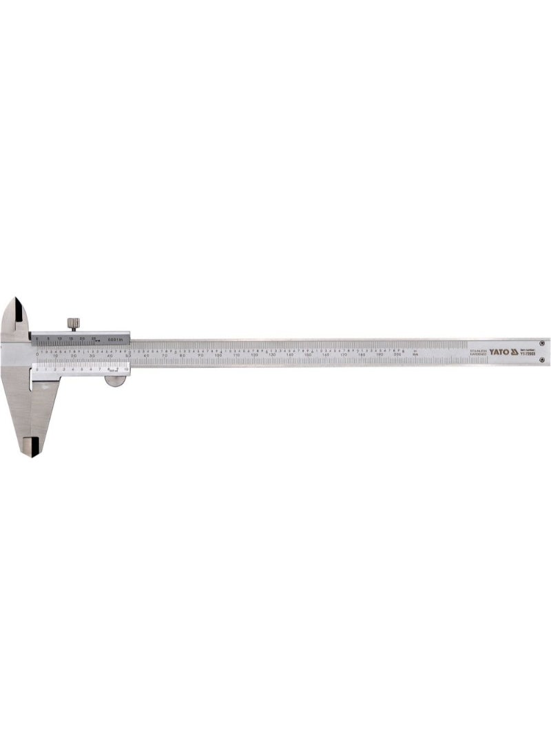 Yato - YATO Vernier Caliper 0-200mm (8") SS with Additional Scale YT-72003 - Image 1