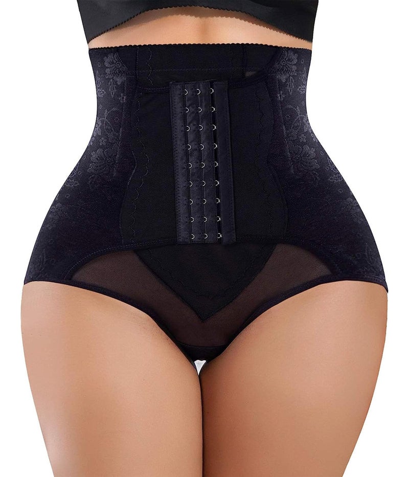 YERKOAD Tummy Control Panties for Women Shapewear Butt Lifter Short High Waist Trainer Corset Slimming Body Shaper Underwear(Large,Black) - Image 1