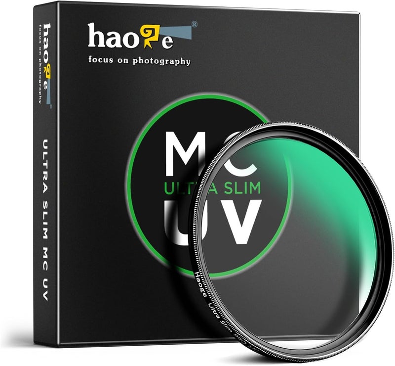 Haoge 37mm Ultra Slim MC UV Protection Multicoated Ultraviolet Lens Filter for Canon Nikon Sony Minolta Pentax Olympus Panasonic Leica Zeiss Tamron Digital Camera DSLR Lens - Image 1