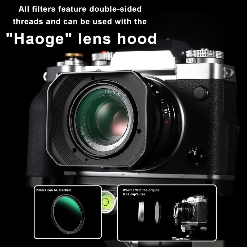 Haoge 37mm Ultra Slim MC UV Protection Multicoated Ultraviolet Lens Filter for Canon Nikon Sony Minolta Pentax Olympus Panasonic Leica Zeiss Tamron Digital Camera DSLR Lens - Image 5