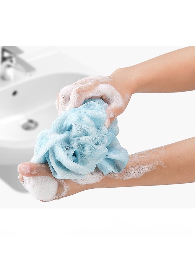 3 Pcs Exfoliating Body Scrubber Set - Includes Back Washer, Bath Glove and Shower Bath Sponge Loofah - For Women and Men Shower Long Strip Back Rubbing Towel Deep Clean and Vitalize Your Skin Blue - Image 2