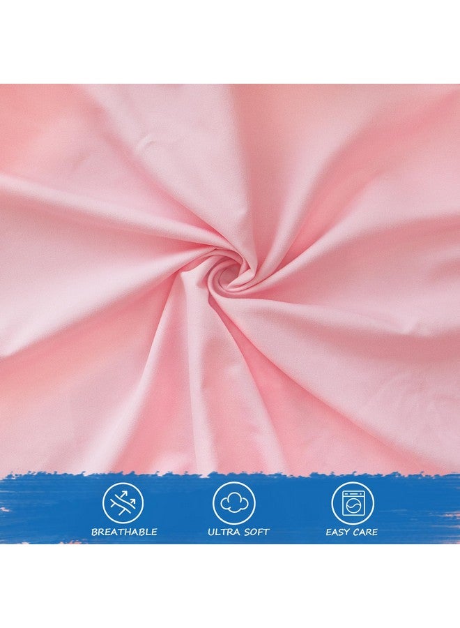Coldwind شراشف حصيرة النوم 2 عبوة، 24" × 48" × 4" زوايا مرنة مناسبة لرياض الأطفال ومراكز الرعاية، غطاء حصيرة النوم، شراشف ناعمة وقابلة للتنفس للأطفال لسرير رضيع Regalo My Cot وسرير السفر Joovy، وردي - Image 3